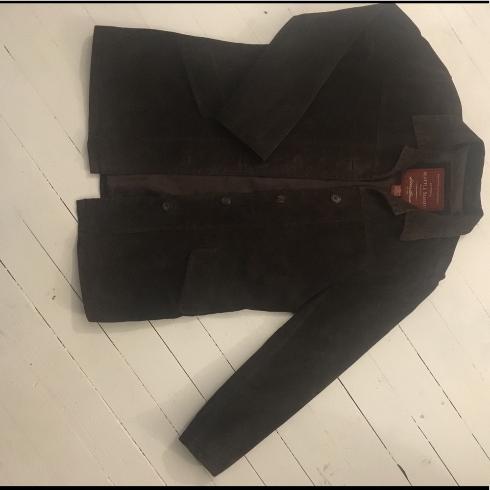 Eddie Bauer Authentic Seattle Suede Leather Jacket